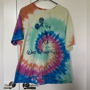 Disney Mickey Mouse Tie-dye Oversized Tee